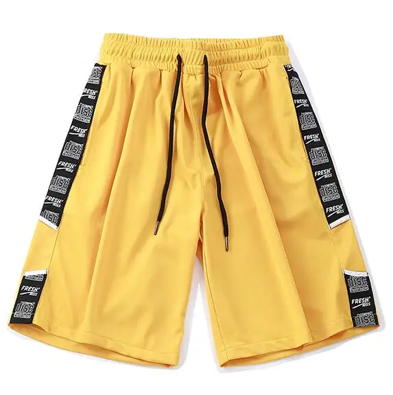 Летние Новые повседневные х/б мужские шорты хип-хоп длиной до колена высококачественные шорты 4 цвета короткие тренировочные штаны Fs510