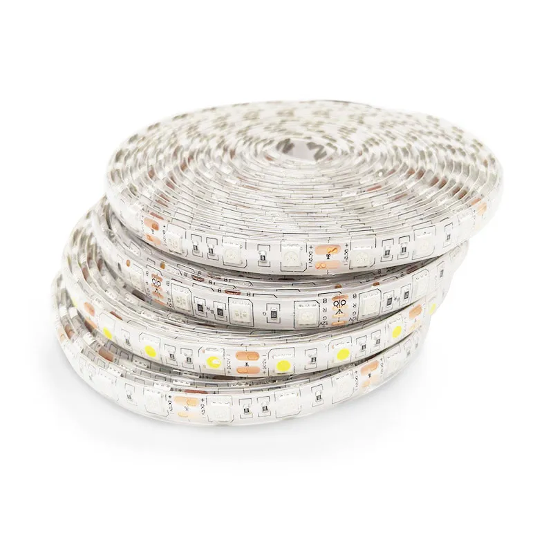 5050 smd RGB Светодиодная лента DC 12 В 60 светодиодов/м 5 м гибкая водонепроницаемый