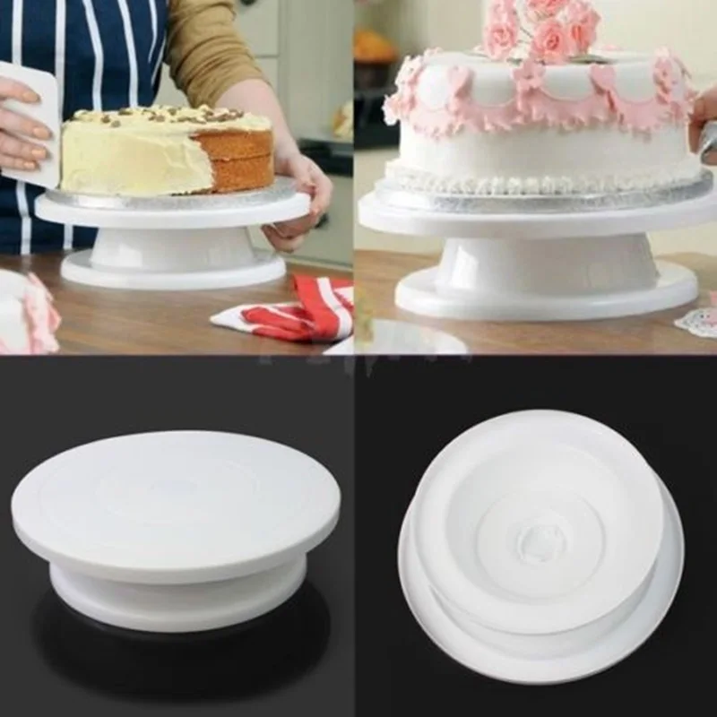 Buy Free shipping 1.5x4''revolving plastic cake stand