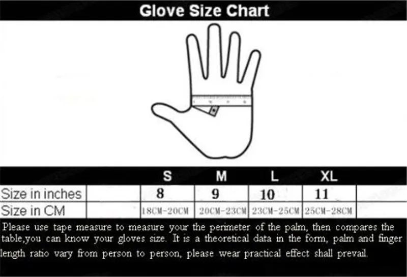 gloves size