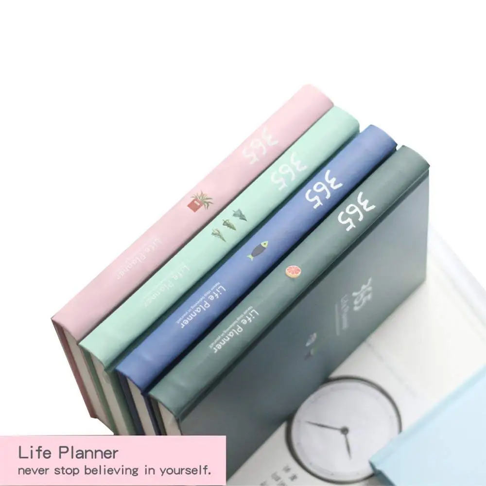 

MyLifeUNIT Color inner page Schedule Notebook Planner Animal Fruit Stationery Notebook A5 Life Weekly Monthly Daily Organizer