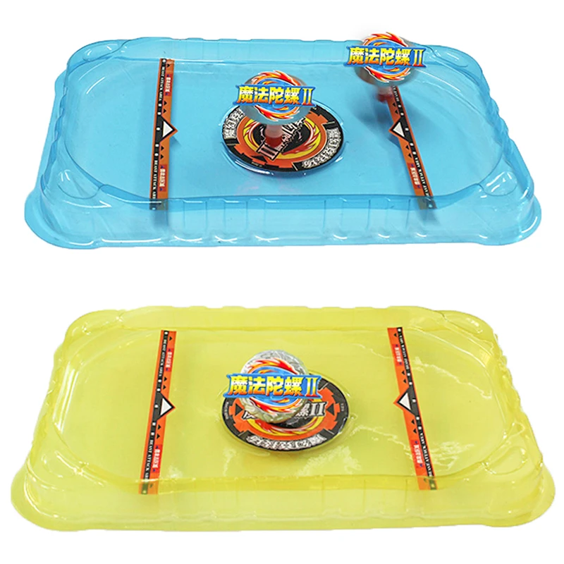 

Plastic Big Beyblade Bey Stadium Attack Battle Top Plate Combat Arena Black Blue Stadium J1 Beyblade Bey Kids Funny Toy
