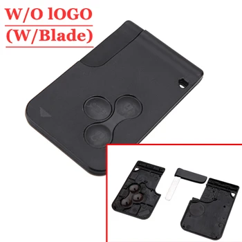 

Free shipping(10pcs/lot)replacement remote case for Magane Card 3 Button Remote Case For Renault megane full set