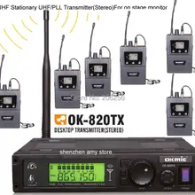 6 персональных систем s 1 шт. передатчик 6 шт. стереоприемники беспроводной в ухо монитор системы стерео наушники для на сцене монитор