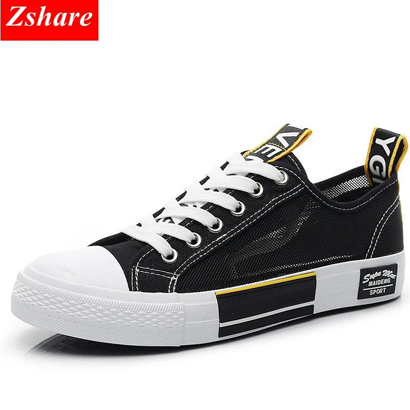 

2019 Summer Breathable Women Sneakers Mesh Canvas Shoes for Women Fashion Lace-up Black Casual Shoes Girl Flats Zapatillas mujer