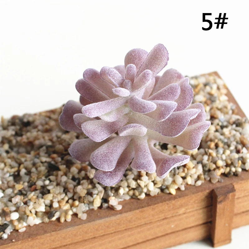 Искусственное пластиковое суккулентное растение эчеверия цветок стол офисный Декор подарок бонсай - Цвет: 5