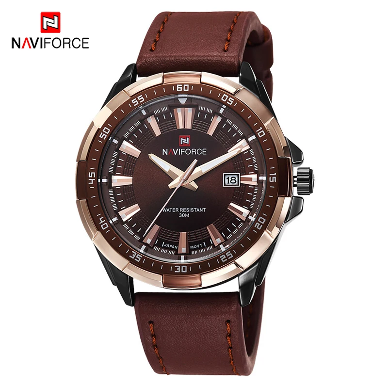 Часы наручные NAVIFORCE Мужские кварцевые модные спортивные брендовые Роскошные