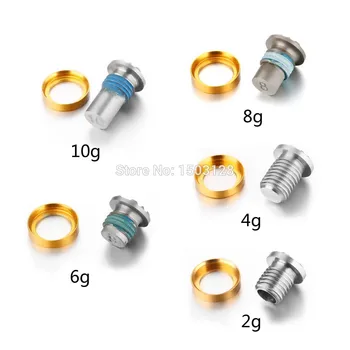 

New One Set 5pcs 2g 4g 6g 8g 10g (Green Golden Blue) Weights Screw For TM RBZ SLDR RBZ Stage 2 Drivers FW Head