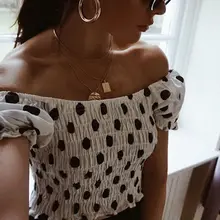 Единорог Срок годности полиэстер Повседневное Kpop Tumblr жаркое лето воротник тела морщин волновой точки рубашка с короткими рукавами женский