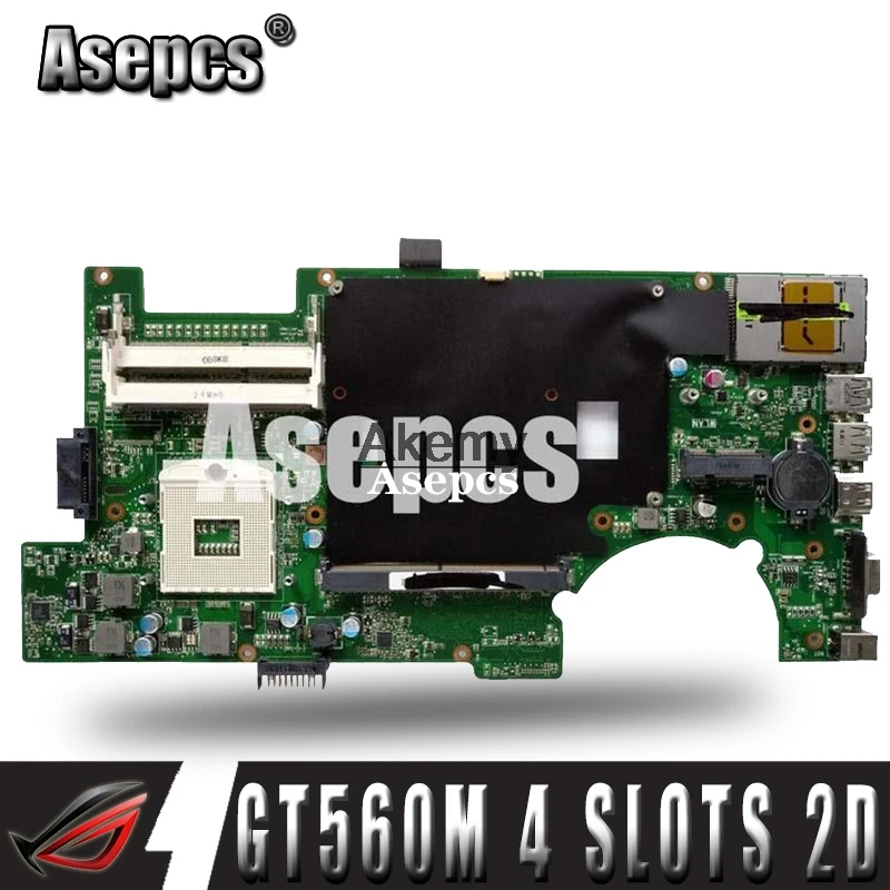 Asepcs G73SW اللوحة REV2.0 ل ASUS G73SW G73S G73 اللوحة المحمول HD3000 100% اختبار بالكامل HM65 دعم GT560M 4 * فتحات 2D