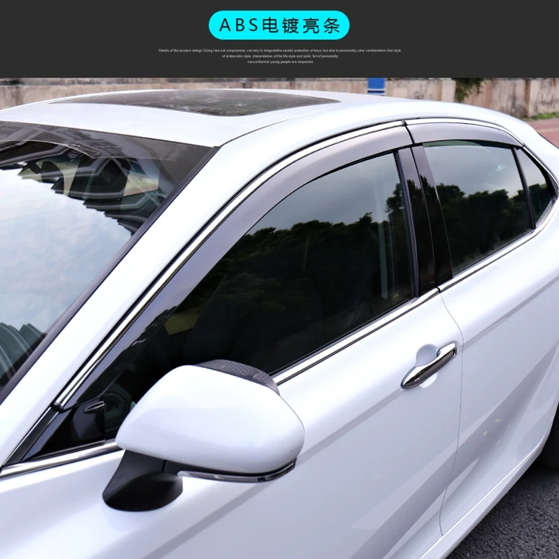 for TOYOTA Camry 8th 2017 2018 Window Visor Shade Vent Rain Deflector