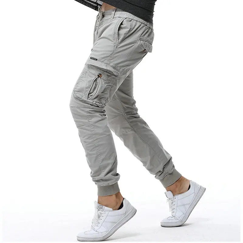 2020 Cotton Cargo Pants Men Ankle Banded Casual Slim Jogger Pants Men Pantalon Hombre 2020 Cotton Cargo Pants Men Ankle Banded Casual Slim Jogger Pants Men Pantalon Hombre