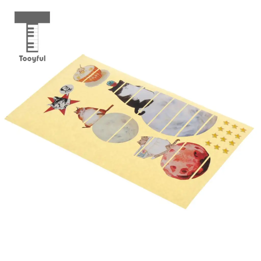 Tooyful Novelty DIY Guitars Fretboard Fingerboard Label Decals Sticker Musical Instrument Accessory