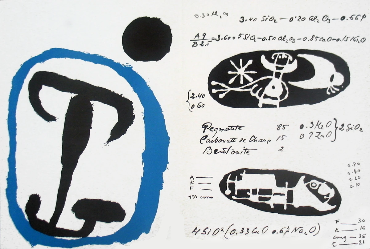 Joan Miro - Derriere le Miroir, no. 87-88-89, pg 4,9 - 1955