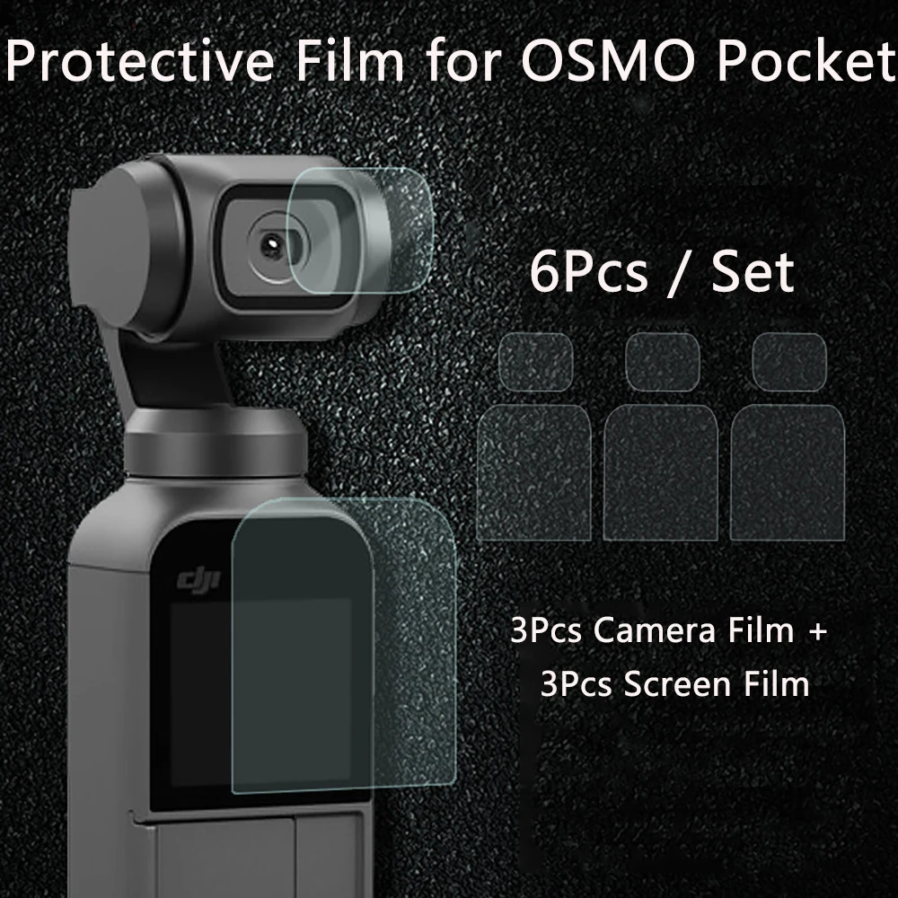 Экранная пленка для DJI OSMO Pocket camera Lens защитная пленка аксессуар для 4K Gimbal Защитная пленка для телефона