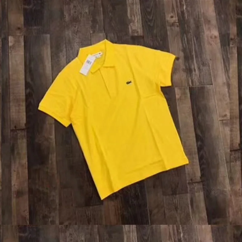 LACOSTE LEGEND Running Shirt Men Quick Dry Breathable T-Shirts Black Short Sleeve High Quality Pure Cotton LACOSTE LEGEND Running Shirt Men Quick Dry Breathable T-Shirts Black Short Sleeve High Quality Pure Cotton