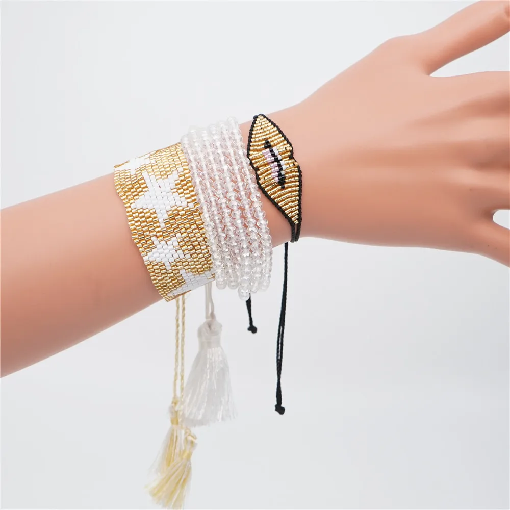 Shinus Miyuki Set Bead Loom Bracelets For Women Tapestry Beading