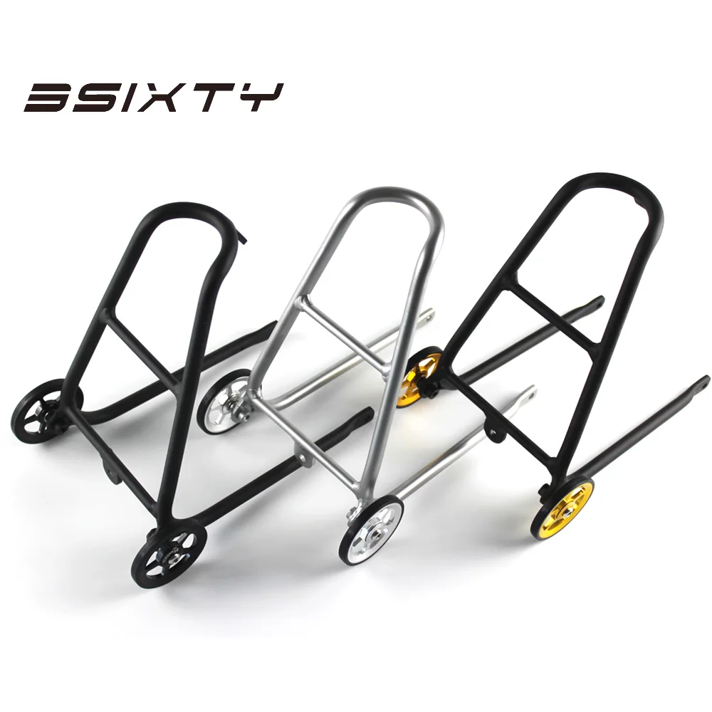 3SIXTY алюминиевый сплав Q Тип задние стойки с Easywheels для Brompton велосипедов багажные переноски