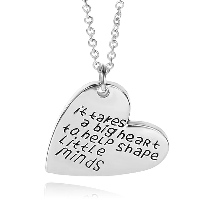 Image Thanksgiving Gift for mother s day present footprint heart couple pendant necklace