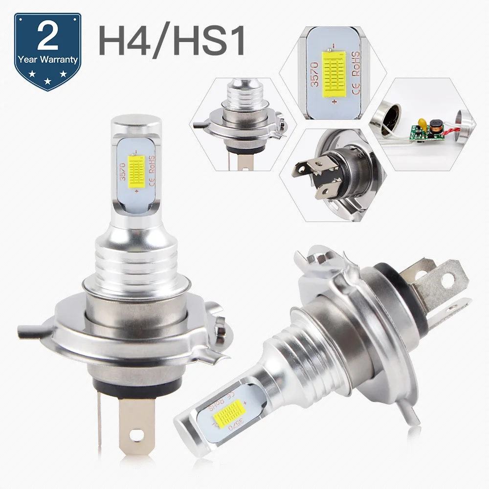 

NICECNC Motorcycle LED Headlight Bulbs For HARLEY DAVIDSON Sportster XL1200 XL883 XR1200 FLSTF Fat Boy Dyna Night Rod Softail
