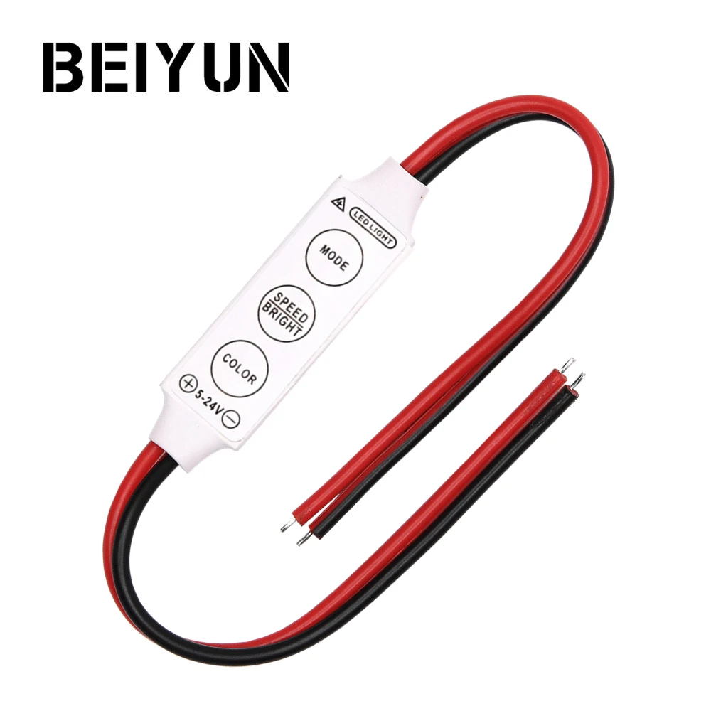 

Dimmer Single Color DC 12V LED Controller Mini 3Key Remote Control For SMD 5050 2835 5630 5730 3014 LED Strip Lights