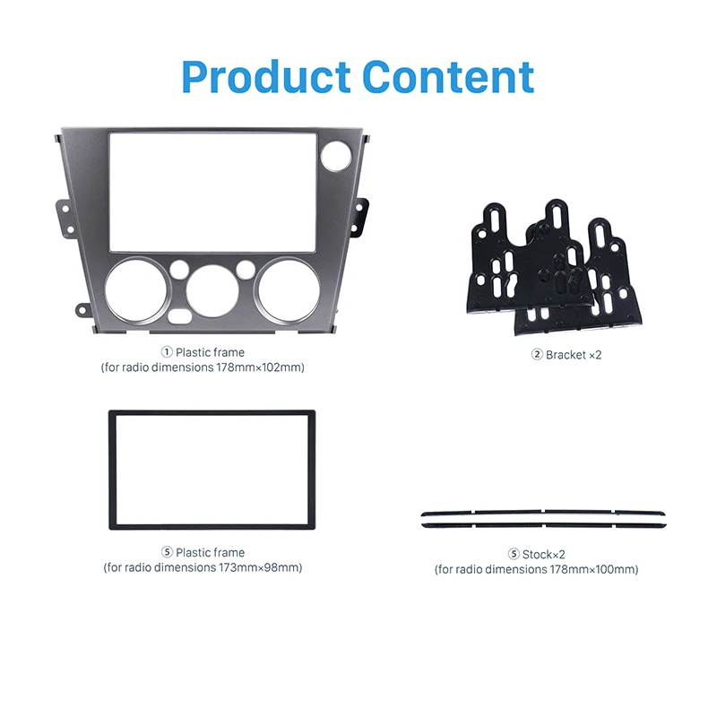 Seicane 178*100 мм 2Din Автомобильная Радио фасции рамка и установка панели комплект для 2005 2006 2007 2008 2009 Subaru Legacy Outback левая рука