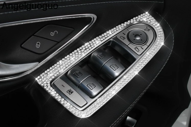 Стайлинг автомобиля комплект кнопки стеклоподъемника для Mercedes Benz C Class W205 GLC X253 201