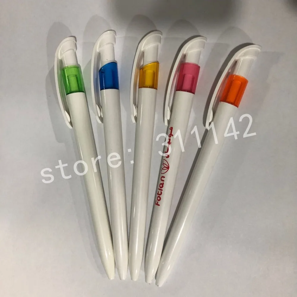 Cheap Price Good Quality Hot Sales White Promotion Plastic Ball Pen