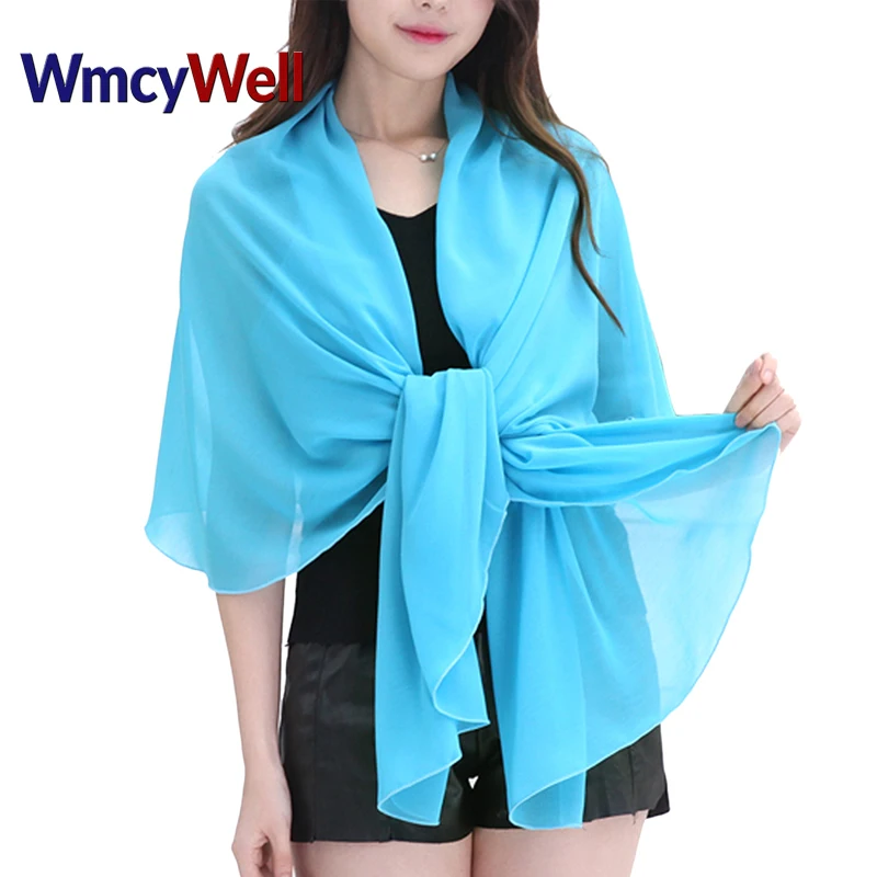 Sun Shawl Multi-Use Beach Wrap Head Scarf Large Chiffon Scarf Women Wraps