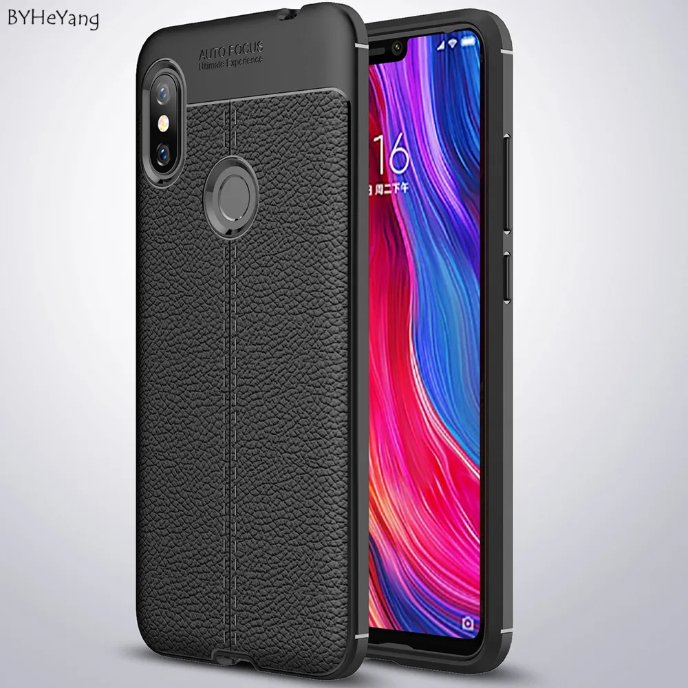 

BYHeYang For Xiaomi Redmi Note 6 Pro Case Shockproof Bumper Matte TPU Silicon Case Cover For Xiaomi Redmi Note 6 note6 shells