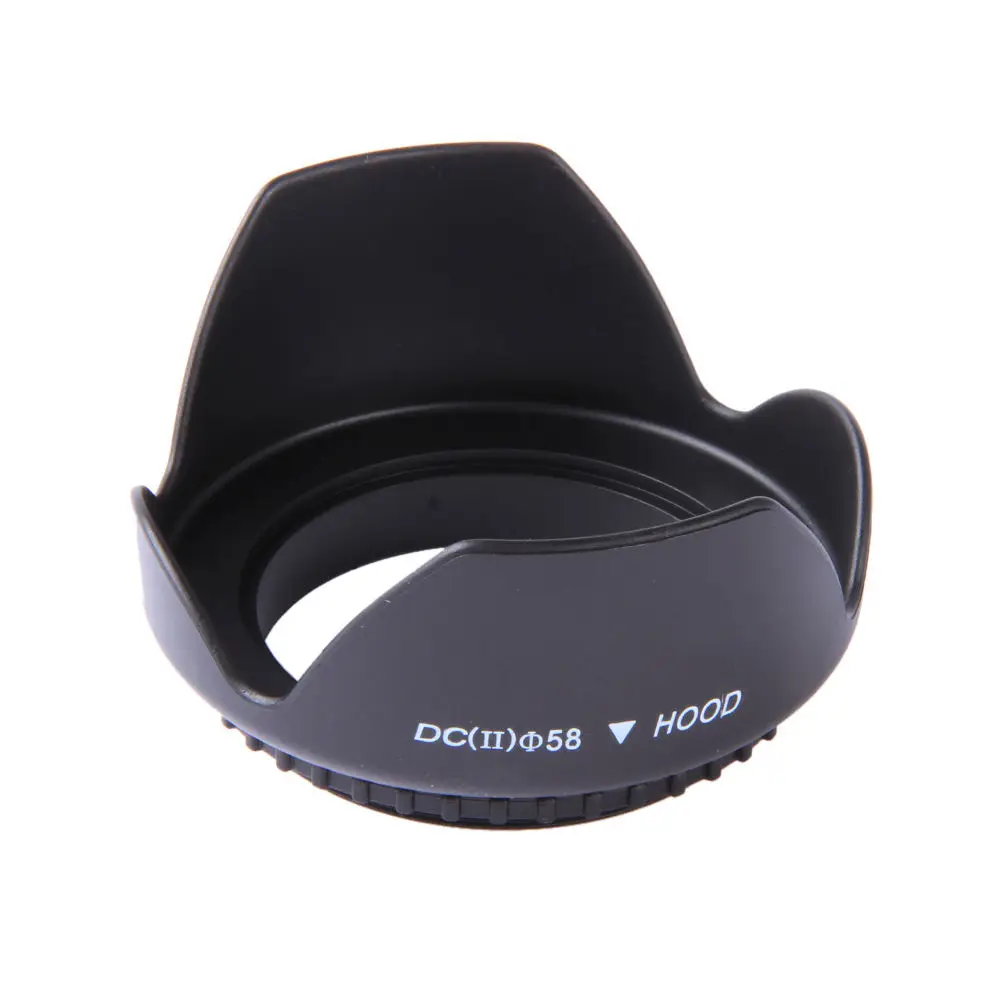 

58mm Screwed Flower Petal Sunshade Lens Hood For Nikon Canon Sony Fuji Olympus DSLR Camera