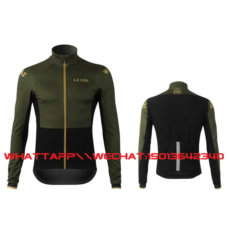 new Wiggins LE COL men's high quality spring thin long sleeve professional team cycling bicycle tight shirt thin fabric - Цвет: 5