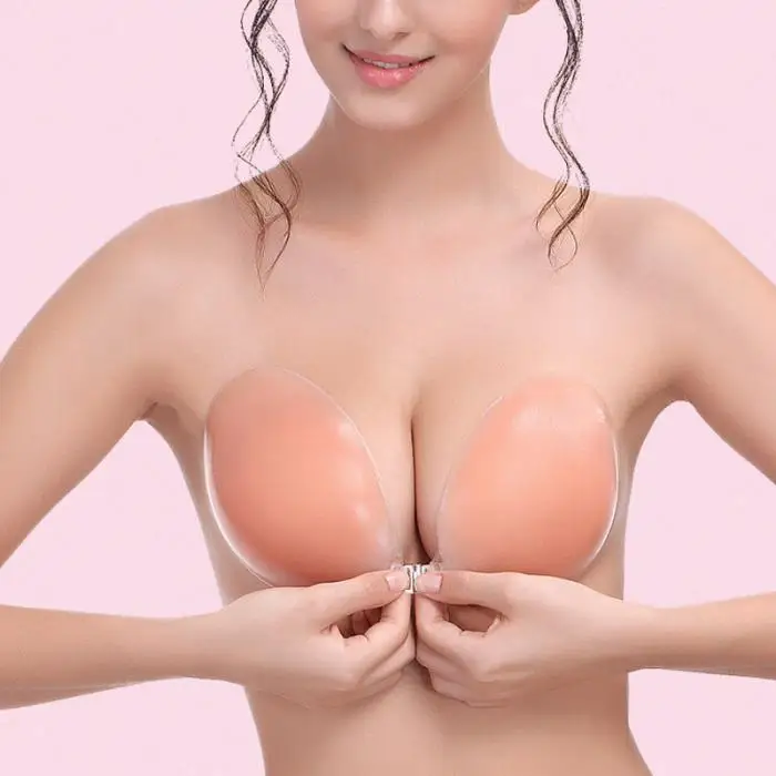 Силиконовый бюстгальтер Невидимый пуш-ап сексуальный невидимый клей без бретелек с открытой спиной усилитель груди для женщин леди FS99