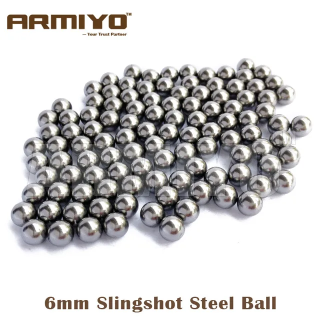 Armiyo 5mm 6mm 7mm 8mm Stainless Steel BB Balls for Airsoft Slingshot