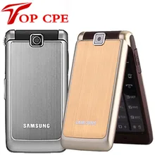 Orijinal Unlocked Samsung S3600( 90% yeni) 1.3MP kamera GSM 2G İngilizce arapça rus klavye Flip kullanılan cep telefonu