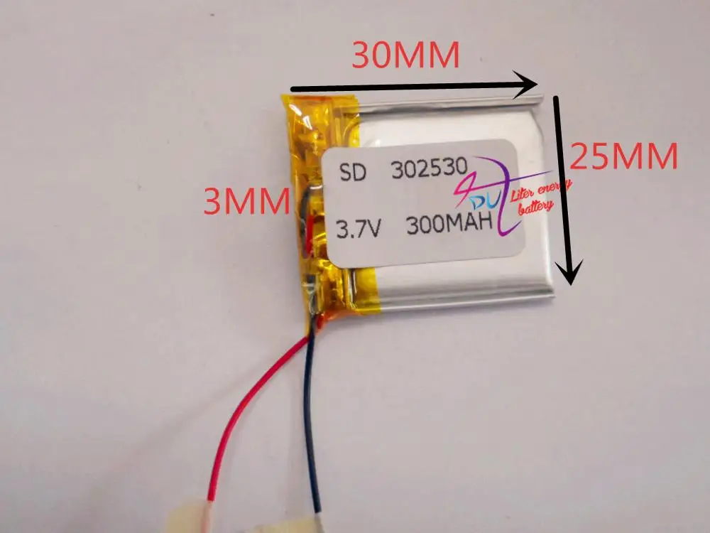 

best battery brand Size 302530 3.7V 300mah Lithium polymer Battery with Protection Board For MP4 PSP Digital Products Free Shipp