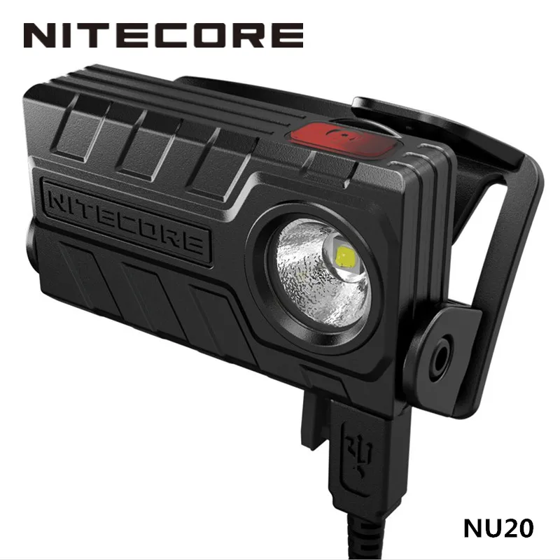 

Nitecore NU20 2.22Wh Built in Li ion Battery 360lm Micro USB Rechargeable Head Torch Flashlight with Cree Nicha LED