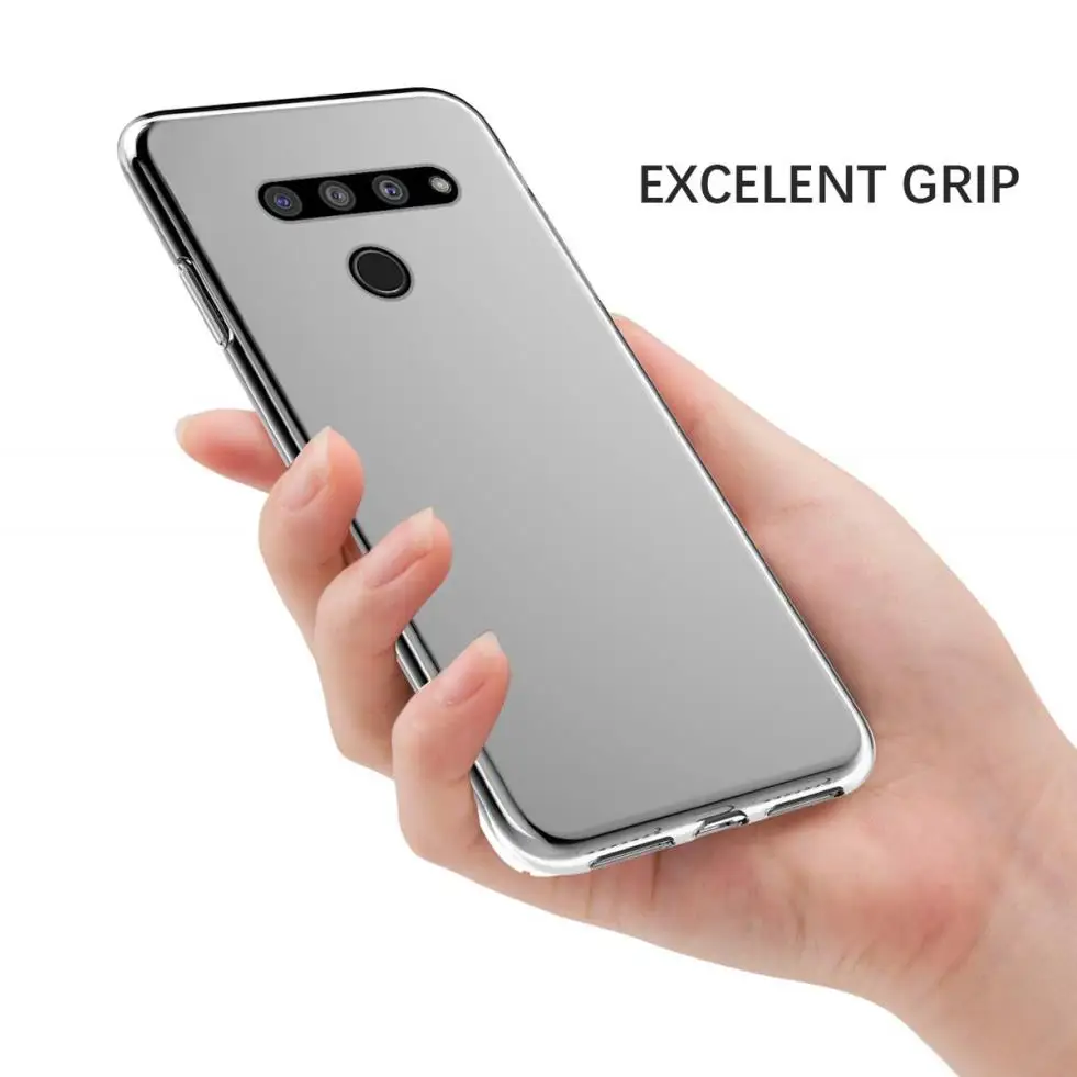 Тонкий прозрачный чехол для LG V50 V40 мягкая задняя крышка из ТПУ и силикона|Бамперы|