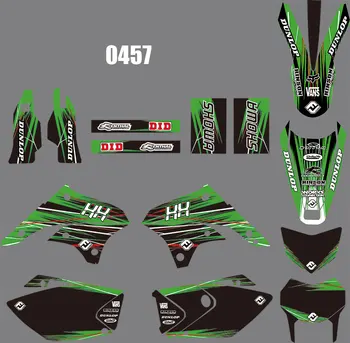 

3M 0457 Motorcycle Team Graphic Decal Stiker Kits for Kawasaki KLX450 2008-2012 dirt bike sticker for Kawasaki KLX450