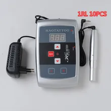 Тату машины цифровая Татуировка питание постоянный макияж бровей и карандаш для губ бесплатно 10 шт 1RL комплект
