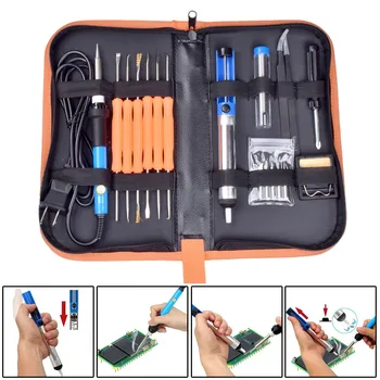 

60W Electric Soldering Iron Kit with Adjustable Temperature Welding Iron Tips Set JDH99