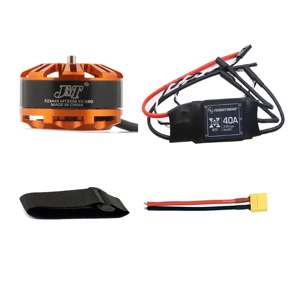 

Multi-rotor Copter DIY Quadcopter Motor Combo 3508 580kv Motor / Hobbywing XRotor 40A ESC/ XT60 Connector/Fastening Tape