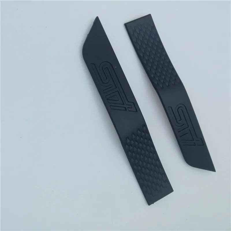 MATTE BLACK 2 шт./компл. модные 3D знак украшение автомобиля Fender юбка Наклейка Автомобильные наклейки на крылья аксессуары для укладки волос для Subaru STI - Цвет: MATTE BLACK