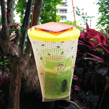 

1 fly trap killer with attractant liquid suitable for home garden outdoor use long control trap insecticide fly killer mousetrap