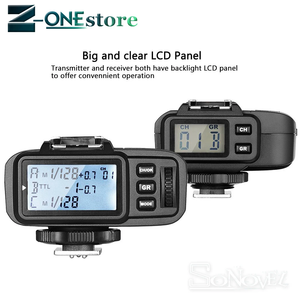 Godox X1S X1T-S ЖК-дисплей Панель ttl 2,4G Беспроводной триггер трансмиттер для вспышки+ 2 x X1R-S приемник для sony A58 A7RII A99 A7R A6300
