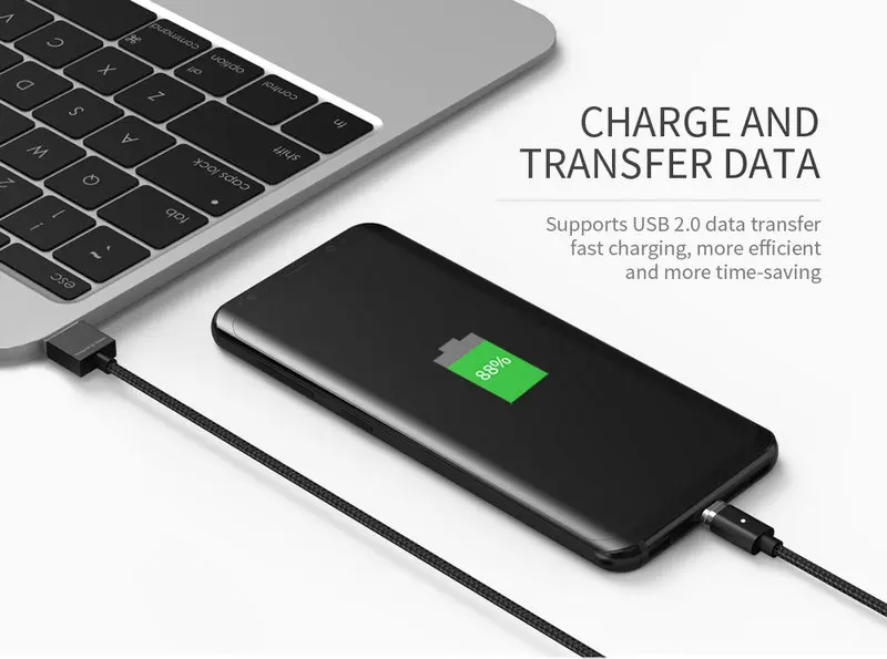 WSKEN mini 2 Black Type C Magnetic fast charging usb cable (11)
