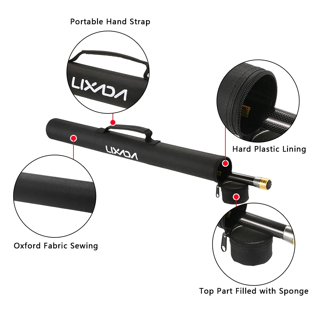 Сумка для удочки Lixada, сумка для хранения, портативные стержневые трубки, чехлы для удочек, бочки для удочки, сумка для рыбалки, многофункциональная Рыболовная Снасть