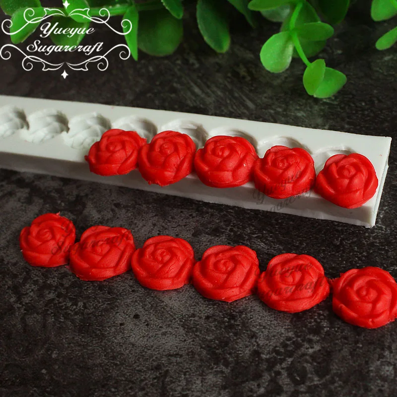 Yueyue Sugarcraft силиконовая форма в виде цветка розы помадная инструменты для