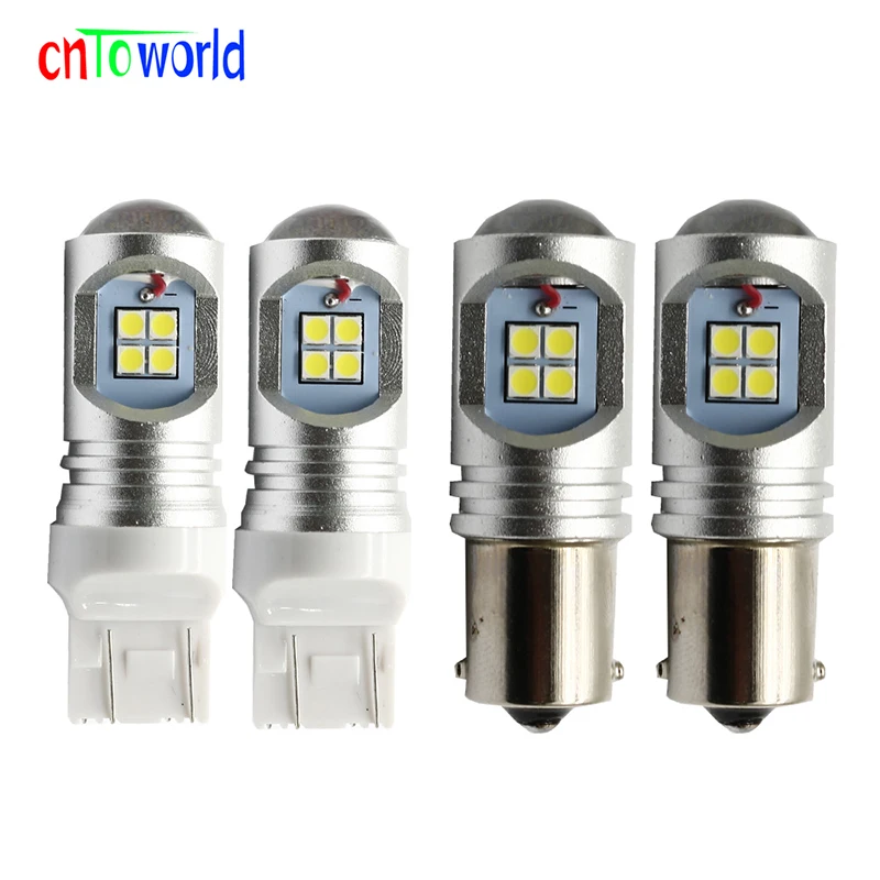 2 Lampadine LED 1156 BA15S P21W 12V-24V - 1200 Lumen, Per Retromarcia E Retronebbia, Bianco - Foto 4