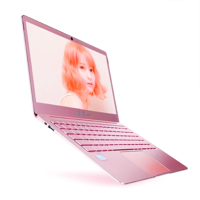 14inch Pink Color Ultrathin Metal Laptop 6GB RAM 128GB SSD